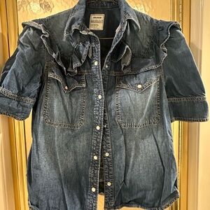 Zadig & Voltaire  Ruffle Button-Up Shirt